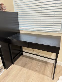 Moving Black Computer Desk 44” X 19 “ 30”