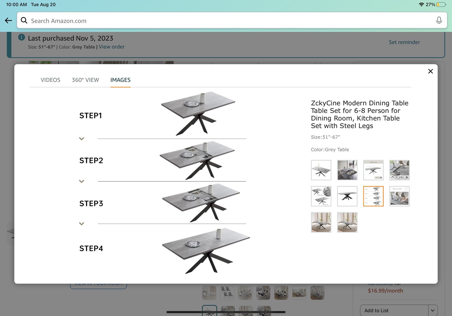 Modern Dining Table Table