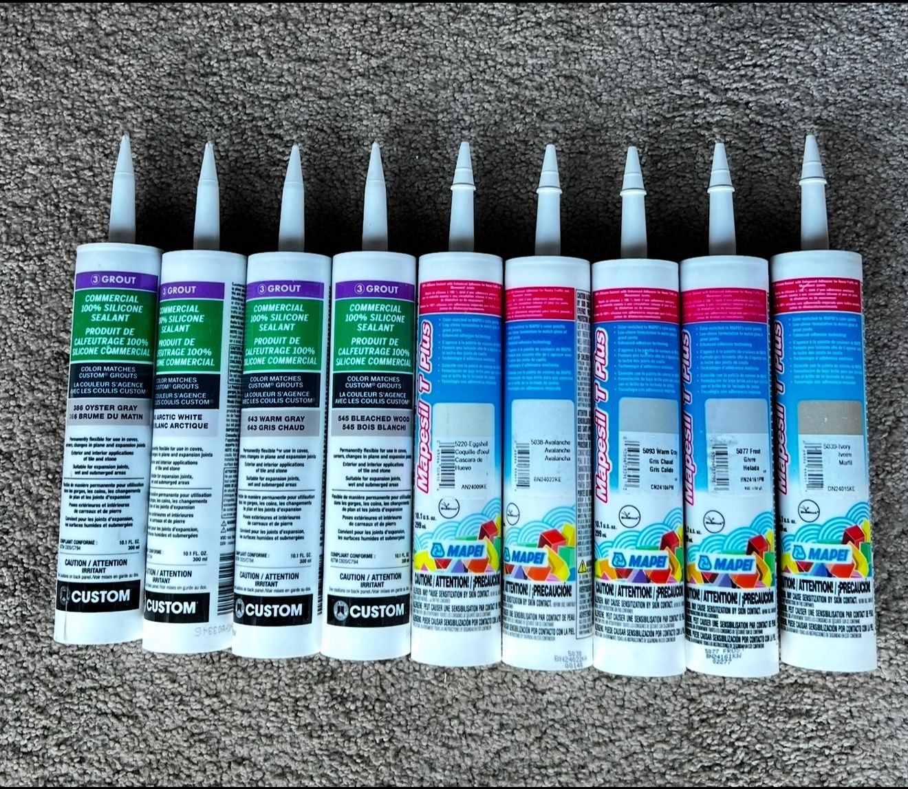 Silicone For Tile. Each Tube $10