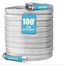 Aqua Joe FiberJacket Garden Hose 100 ft – Heavy Duty 600 PSI (NEW)