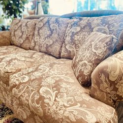 Smoky Mauve Cushy Sofa