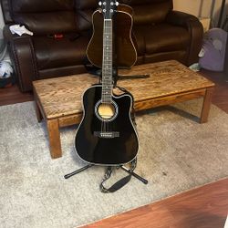(Help) Black Acoustic Guitar 