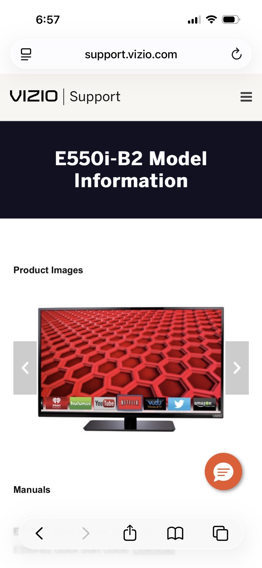 Vizio E550i-B2 55" 1080p TV