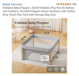 Foldable Play pen