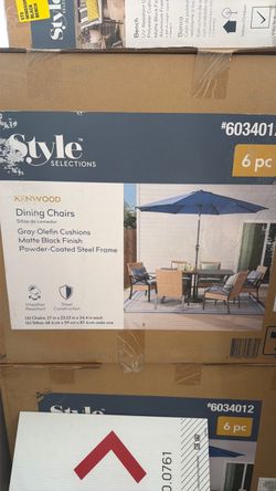 Style Selections Kenwood 6-Piece Outdoor Dining Chairsnner