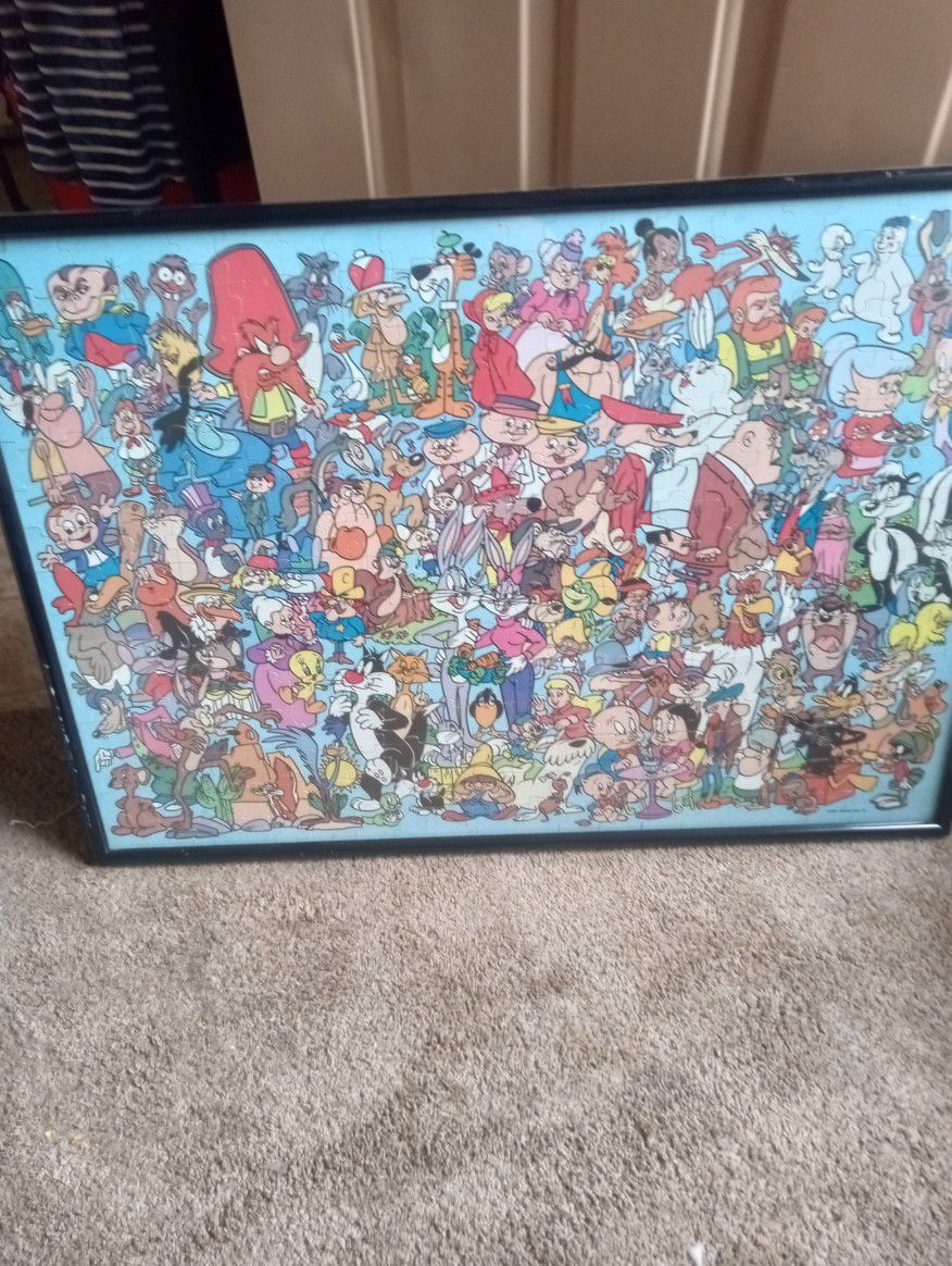 Classic Cartoon Character Framed Puzzle 