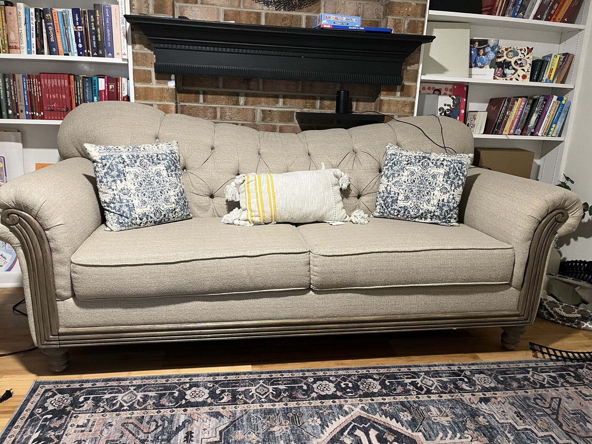 Tufted Sofa - $700/BO 