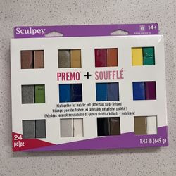 Sculpey Polymer Clay 24 Ct Premo + Soufflé 