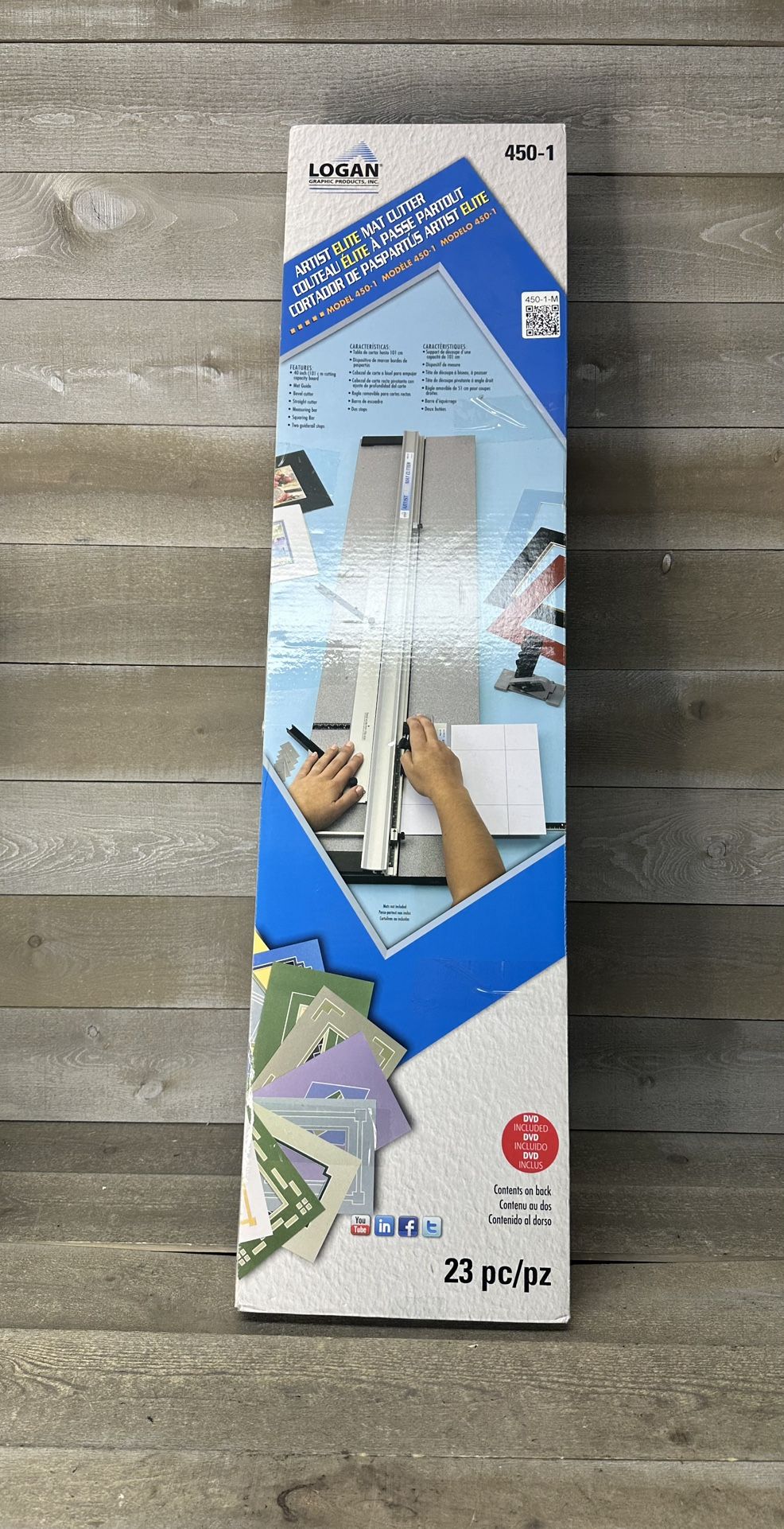 Logan Graphics 450-1 40" Artist Elite Mat Cutter Straight Bevel Cuts Open Box