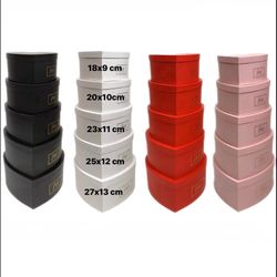 Set Of 5 Boxes Heart Shaped…$20