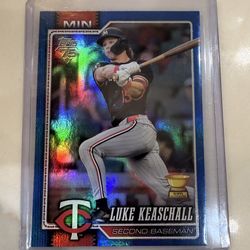 2026 Topps Series 1 Luke Keaschall Rookie Card Blue Foil /150 Minnesota Twins RC