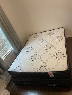 Full box spring with mattress