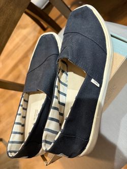 Black Canvas Slip-On Shoes