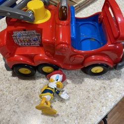 Donald Duck Fire Truck With Donald