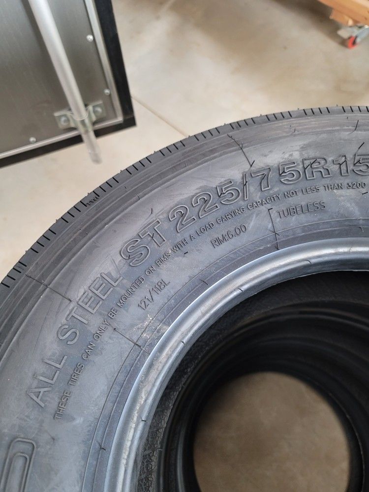 4 New ST 2257515 Hercules H901 Load F 12ply 95 PSI 3200 lb Trailer
