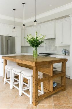 Custom Designed Farmhouse Kitchen Islands.