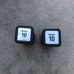 Used Reebok Two 10lb Dumbbells 2x10=20lb
