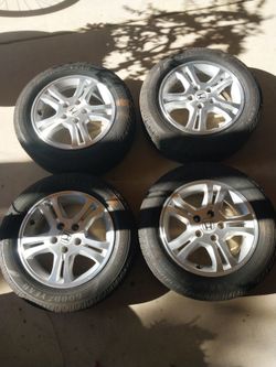 2006 honda accord 16 inch hem wheel and tires. Lugnuts inc tires have about 98% thread https://offerup.com/redirect/?o=bGVmdC5Hb29keWVhcg== reliant 20