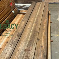 Prestained cedar 8’ pickets at $5.50 each 