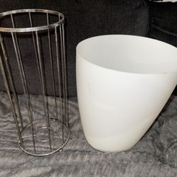 Plastic trash can AND Trash bag holder 