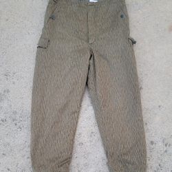 Vtg East German Military Camo Cargo Pants 