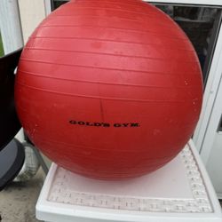 Golds, gym, exercise ball
