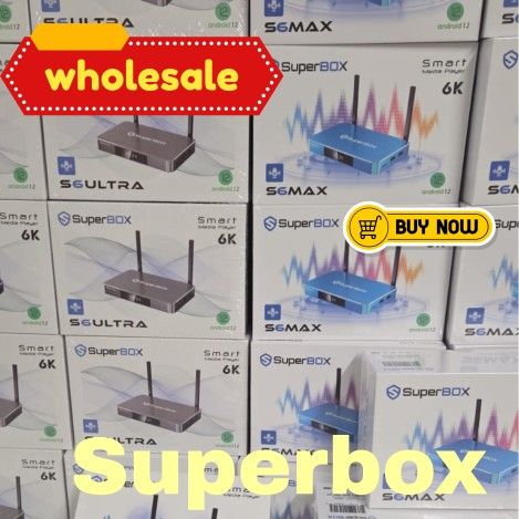 Smart TV box Superbox S6 Pro S6 Android 12 wholesale reseller Super box