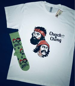 CHEECH & CHONG TEE & SOCKS. (make a offer)
