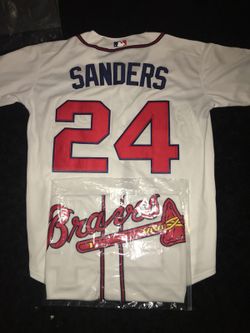 Deion Sanders Atlanta Braves Jersey - Sz Med