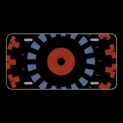 License Plate Novelty Car Front Mandala Art Ornament Pattern
