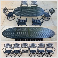Hanamint Outdoor Patio Furniture 7 Piece Dining Set