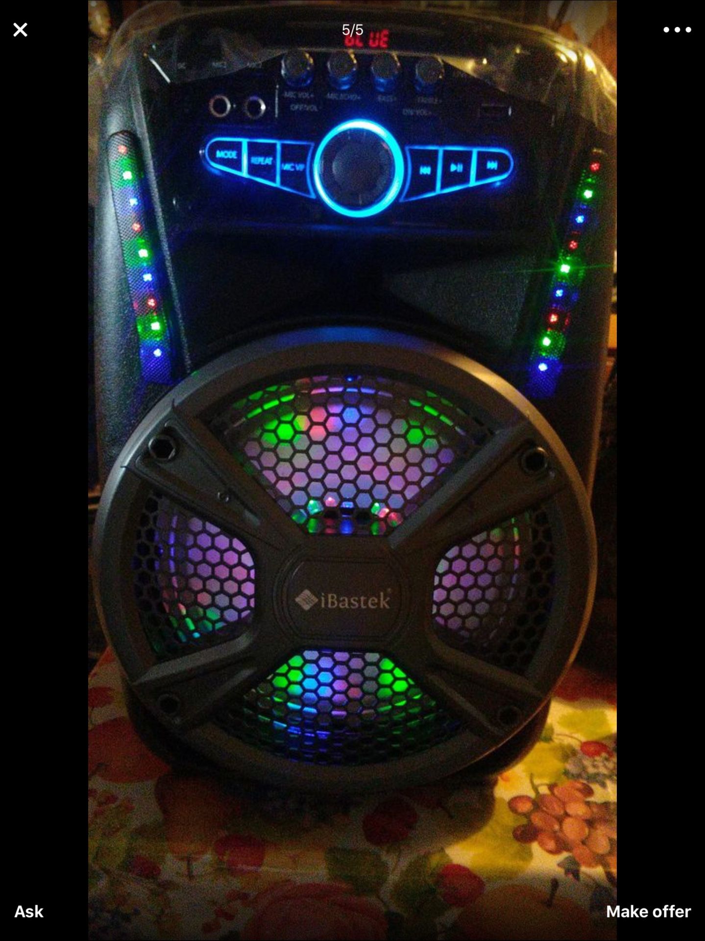 8 inches Bluetooth wireless speaker