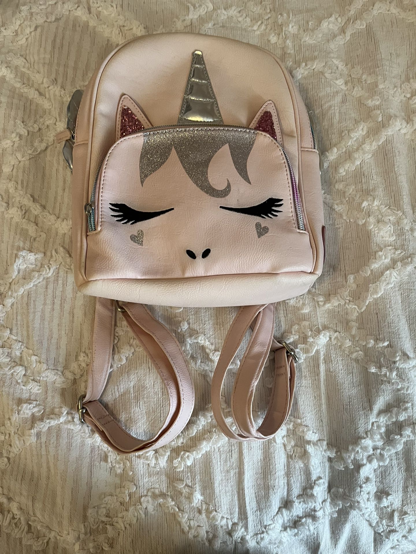 Girls Miniature Unicorn Backpack / Purse w/ Straps