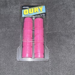 Pink OURY Handlebar grips