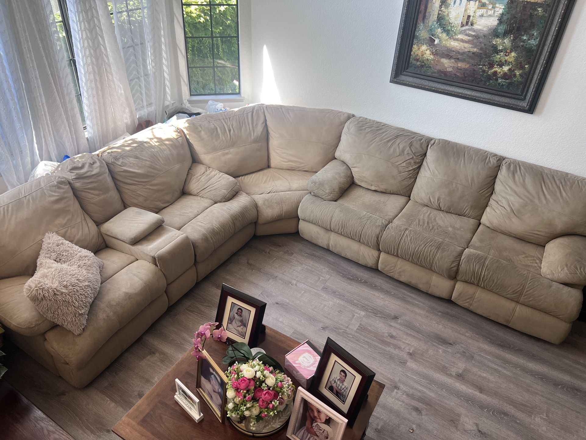 Sectional Reclining Sofa With Pull Out Bed