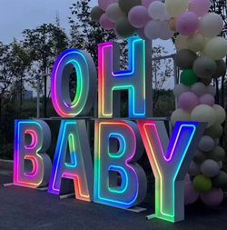 OH BABY MARQUEE LETTERS METAL LED