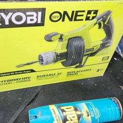 ryobi new drain snake cleaner 