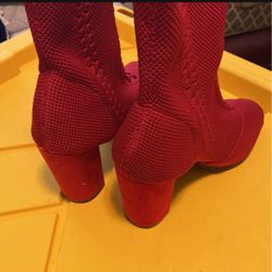 Botines Rojos De Trapo 7/5