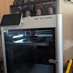 bambu lab x1-carbon combo 3d printer with AMS. Tested. Completely working