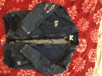 Topman Men’s zip-up denim jacket