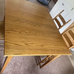 Bar Height Dining Table Amish Made 6 Chairs