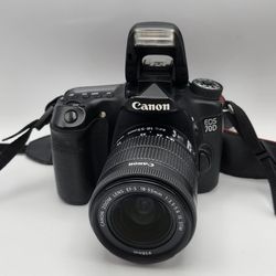 Canon EOS 70D With EF-S 18-55mm Lens