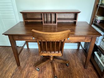 Solid Wood Desk & Chair