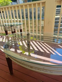 Beautiful Glass Top Side Tables