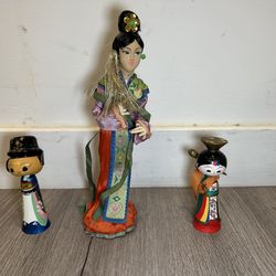 Asian Decorative Figurines Set (3 pieces)
