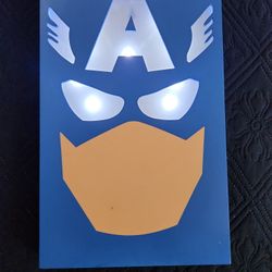 Marvel Light Up Captain AMERICA FRAME