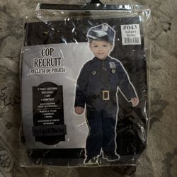Infant Halloween Costume Cop Jumpsuit
