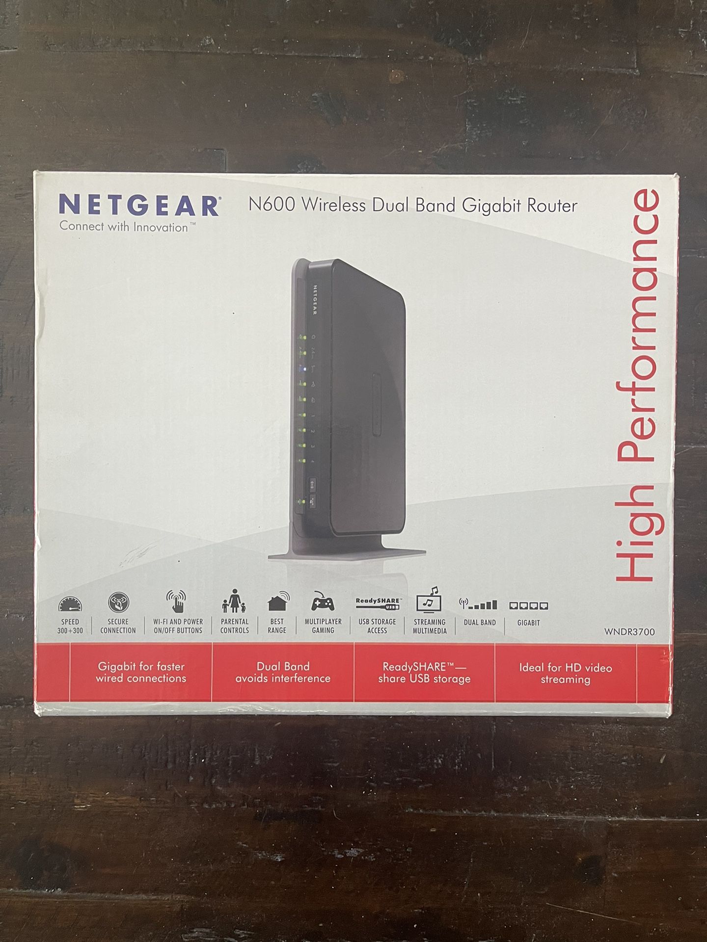 Netgear N600 Wireless Dual Band Gigabit Router (WNDR3700)
