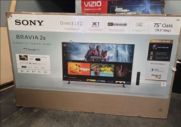 75” Sony smart 4k Bravia 2 tv