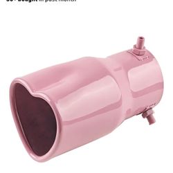 Pink exhaust heart shaped cover
